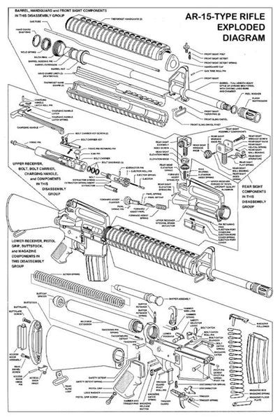 ar  type rifle exploded diagram brought    american gunsmith jnv burns enterprises
