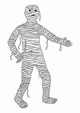 Mummy Coloring Printable Large sketch template