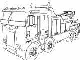 Coloring Trailer Truck Long Kenworth Wrecker Wecoloringpage sketch template