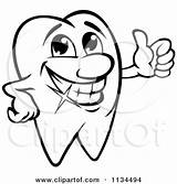 Clipart Cavity Tooth Happy Vector Royalty Mascot Clipground Holding Thumb Teeth Graphics sketch template