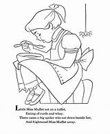 Coloring Miss Nursery Little Rhymes Muffet Pages Goose Rhyme Mother Kids Printables Printable Colouring Preschool Clipart Bluebonkers Sheets Color Rymes sketch template