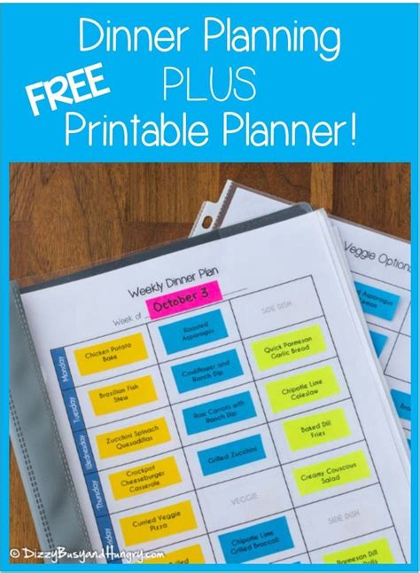 dinner planning tips   printable   planner printables
