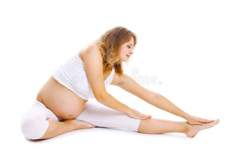 pregnancy motherhood fitness and yoga concept stock image image of