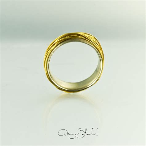 gold ring   pure gold wire  wire etsy