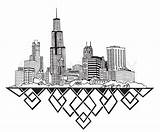 Skyline Chicago Vector Drawing City Cityscape Il Illustration Houston Angeles Los Pittsburgh Getdrawings Stock Shutterstock Logo Denver Philadelphia Eps sketch template