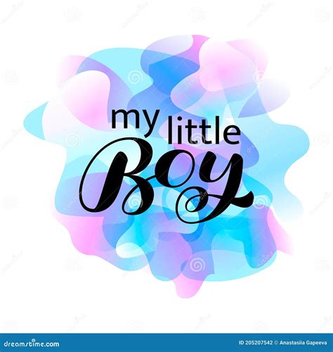 boy brush lettering quote  card  clothes vector