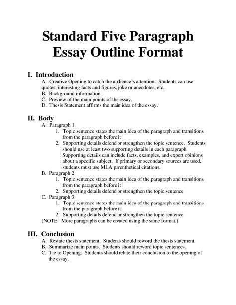 standard essay format bing images essays homeschool pinterest