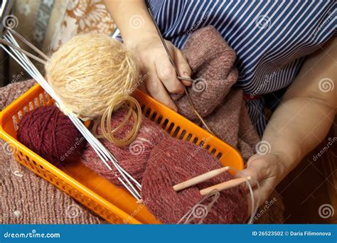 hands  colorful wool stock photo image  homemade