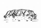 Uluru Rock Ayers Sweden Designlooter Territory sketch template