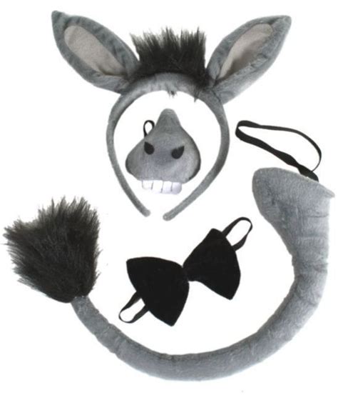 adults donkey set  sound nose tail kids book week nativity fancy