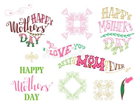 happy mother s day best mom ever i love you stock vector image 70068636