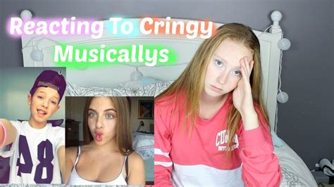 Reacting To Cringy Musicallys Youtube