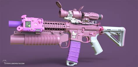 Hello Kitty Call Of Duty Rifle Killo Kitty