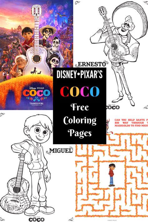printable coloring pages  disney pixars coco clever housewife