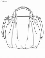 Handbag Sketch Bag Sketches Purse Fashion Coroflot Illustration Drawing Handbags Drawings Bags Honeycutt Kim Purses Flats Costume Flat Accessory Concept sketch template