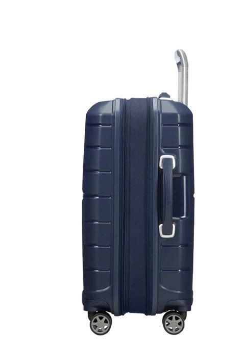 samsonite flux spinner handbagage koffer  cm navy blue bolcom