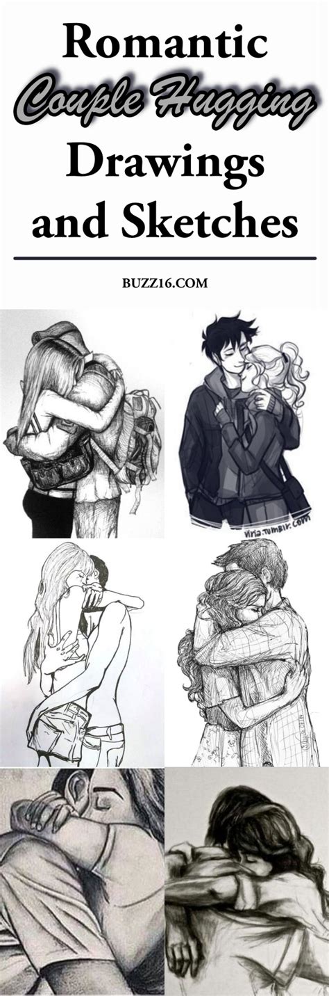 40 romantic couple hugging drawings and sketches buzz16