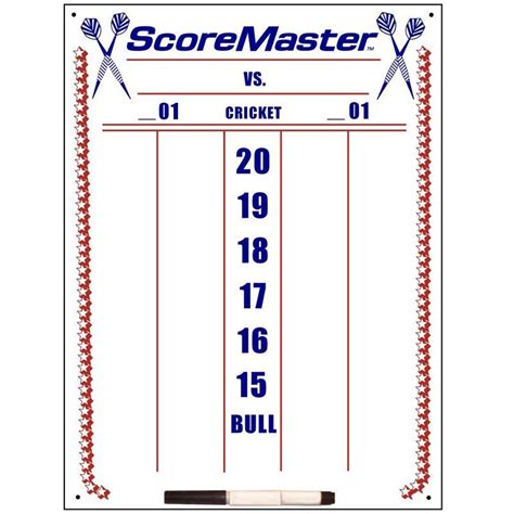 score master dry erase dart scoreboard  darts scoreboard dry erase