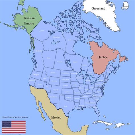 united states  north america map