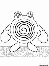 Poliwhirl Colorier sketch template