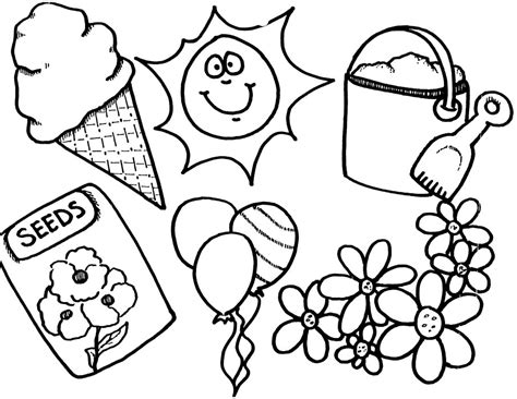 preschool printable spring coloring pages  healthy eating simple