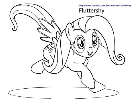 squid army   pony coloring pages