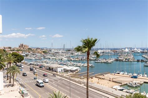 paseo maritimo palma de mallorca excellent sea view apartment overlooking  port