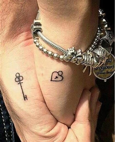 matching couple tattoo love tattoo for couple small tattoo design