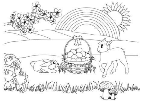 printable spring coloring pages