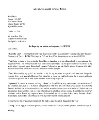 sample appeal letters format  ms word