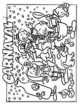 Carnaval Kleurplaten Kleurplaat Bovenbouw Lesidee Sinterklaas Knutselen sketch template