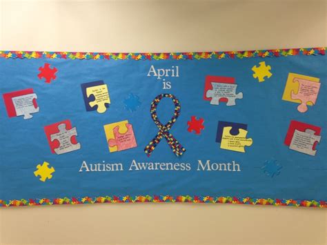 bulletin board  autism awareness nursing pinterest