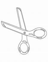 Scissors Comb sketch template
