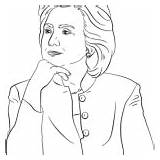 Coloring Hillary Pages Clinton Celebrities Miracle Timeless sketch template