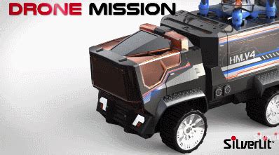 silverlit drone mission rc drone carrying truck