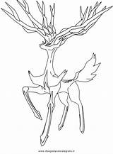 Pokemon Coloring Pages Yveltal Xerneas Getcolorings Colo Getdrawings sketch template