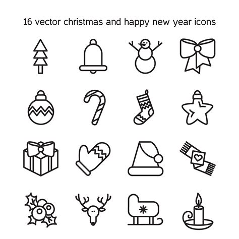 frohe weihnachten symbole  vektor kunst bei vecteezy