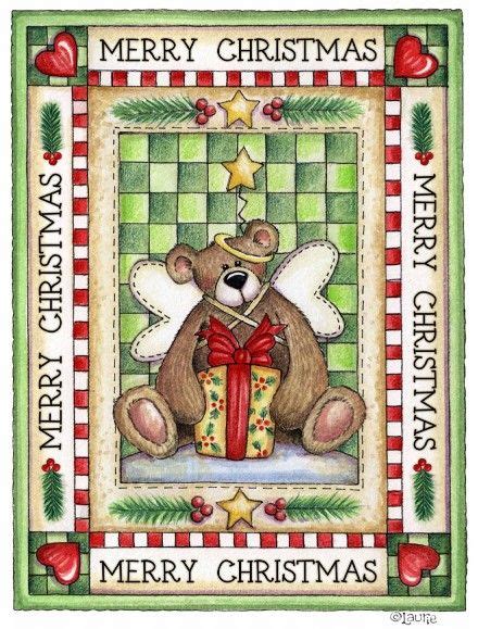 Laurie Furnell Christmas Graphics Clip Art Christmas Bear