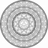 Coloring Pages Mandala Mandalas Hippie Dover Peace Adult Publications Books Book Doverpublications Colouring Para Adults Welcome Colorear Printable Pattern Groovy sketch template