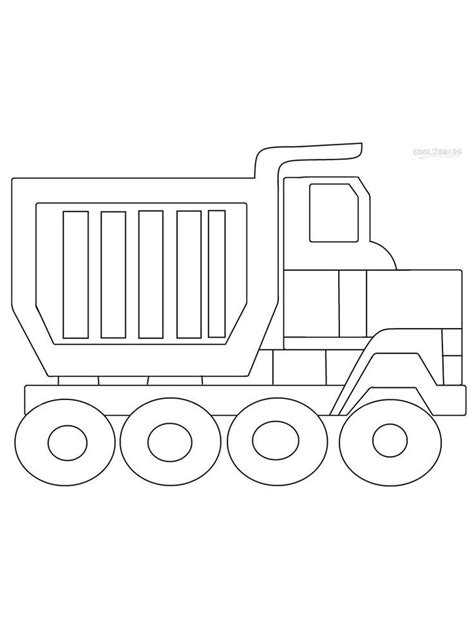 printable dump truck coloring pages  dump truck coloring page