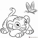 Coloring Simba Lion Pages Baby Cub Kids King Disney Colouring Printable Color Print Drawings Book Coloringhome Library Popular sketch template