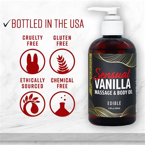 Sensual Vanilla Massage And Body Oil Edible Iq Natural