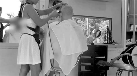 clippers head shave by female barber youtube