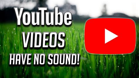 sound  youtube fix