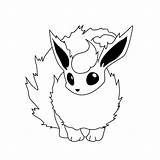 Flareon Kleurplaten Pokémon Leuk sketch template