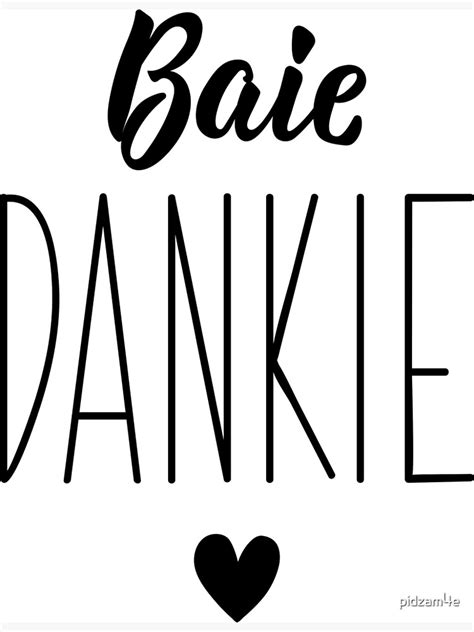 afrikaans text     lettering baie dankie canvas