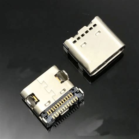 pcs p usb  type  connector  pin receptacle  angle type