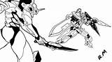 Gundam Exia Coloring Pages Eva Face Template Deviantart Sketch sketch template