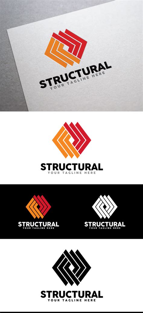 structure logo template  behance