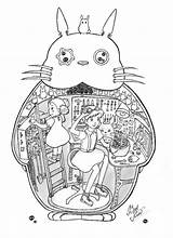 Ghibli Miyazaki Hayao Spirited Livejournal sketch template